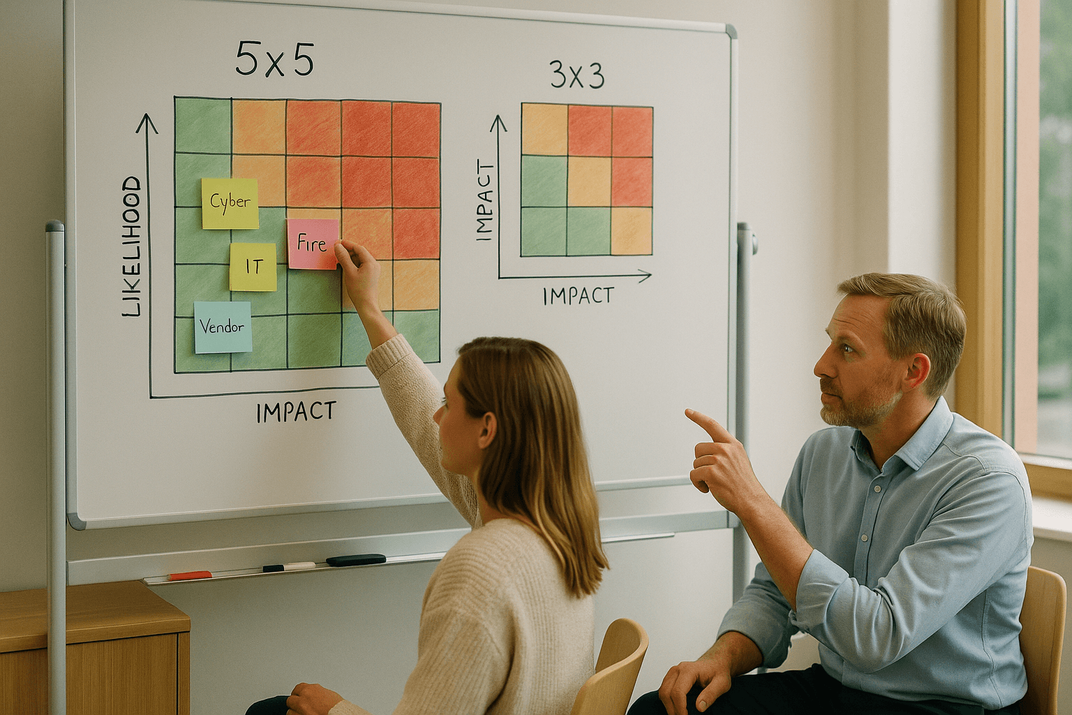 5x5 eller 3x3? Så väljer du rätt riskmatris